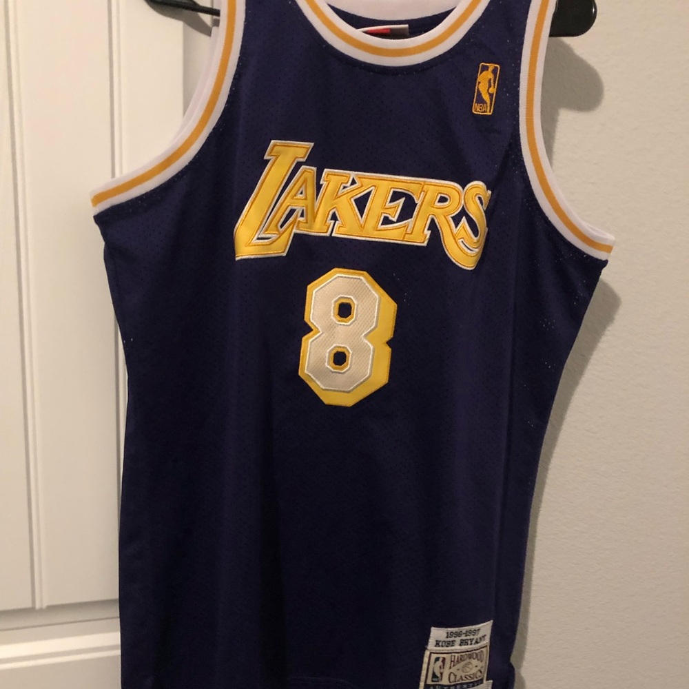 Mitchell & Ness Purple and Gold Lakers Jersey